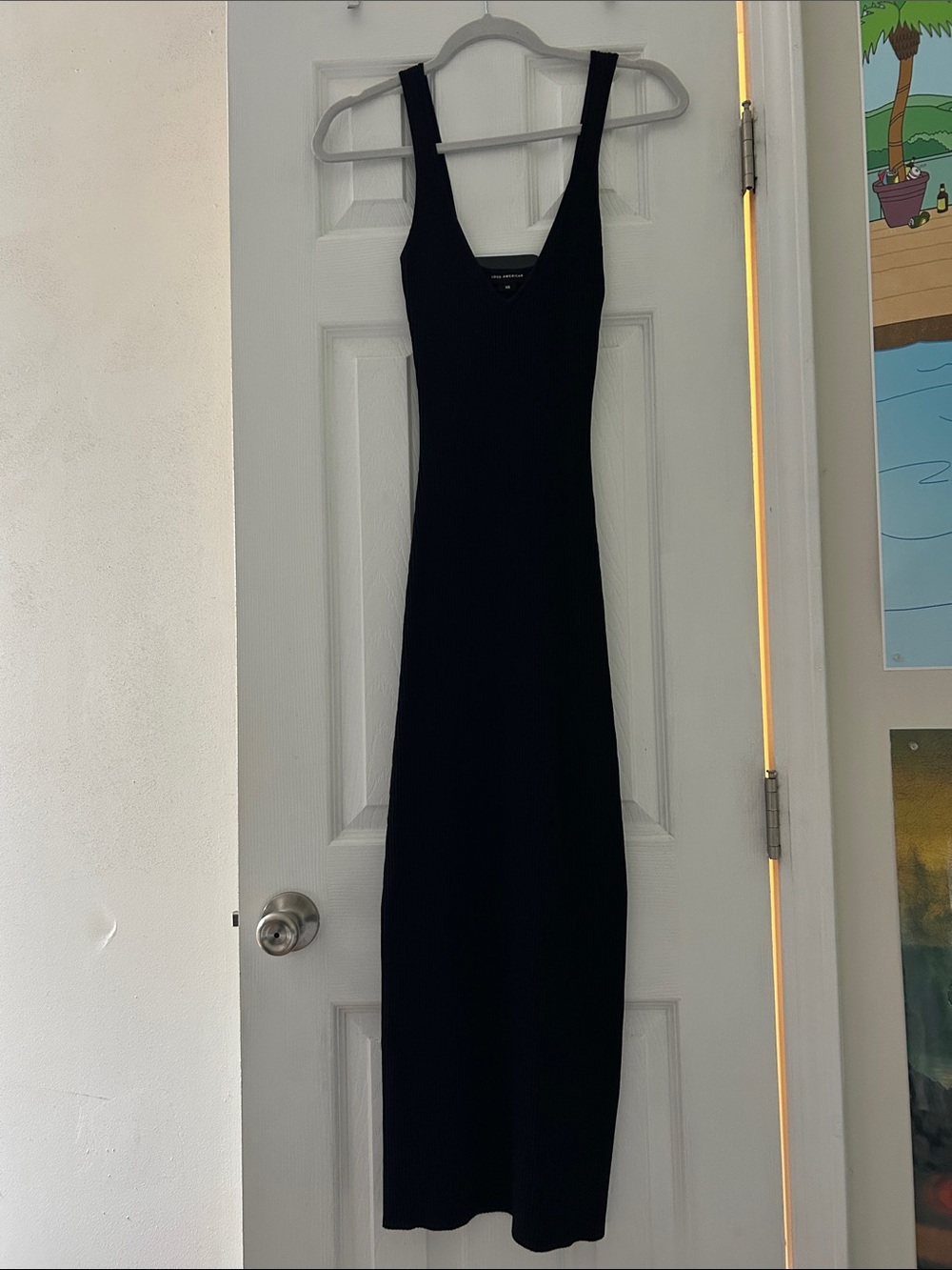 Good American Black Maxi Tank Dress
